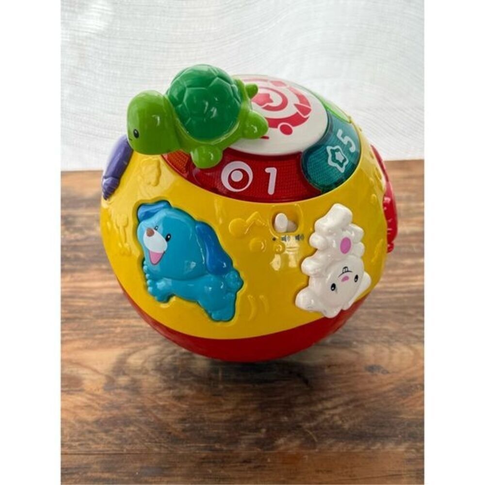 VTech Wiggle & Crawl Ball Interactive Learning Toy‎ Turtle Numbers Animals - Picture 2 of 3